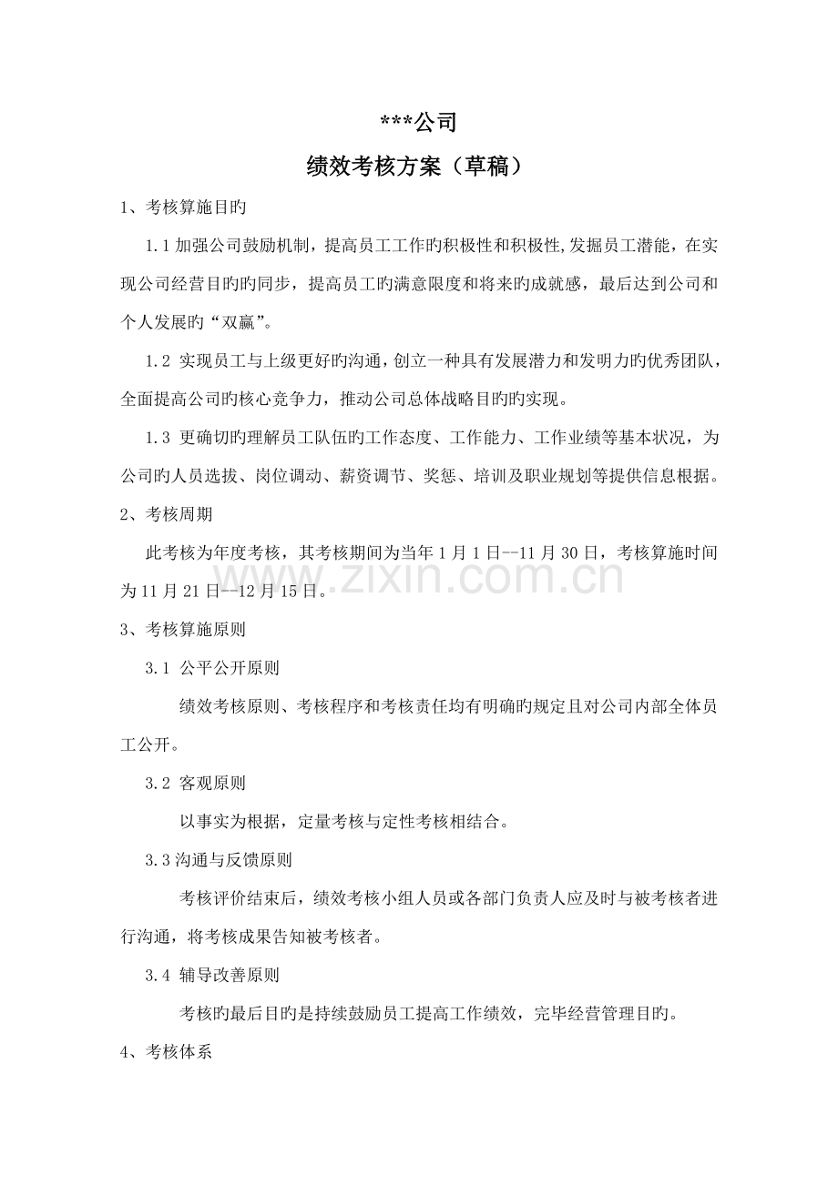 优质建筑装饰公司绩效考评的专题方案.docx_第1页