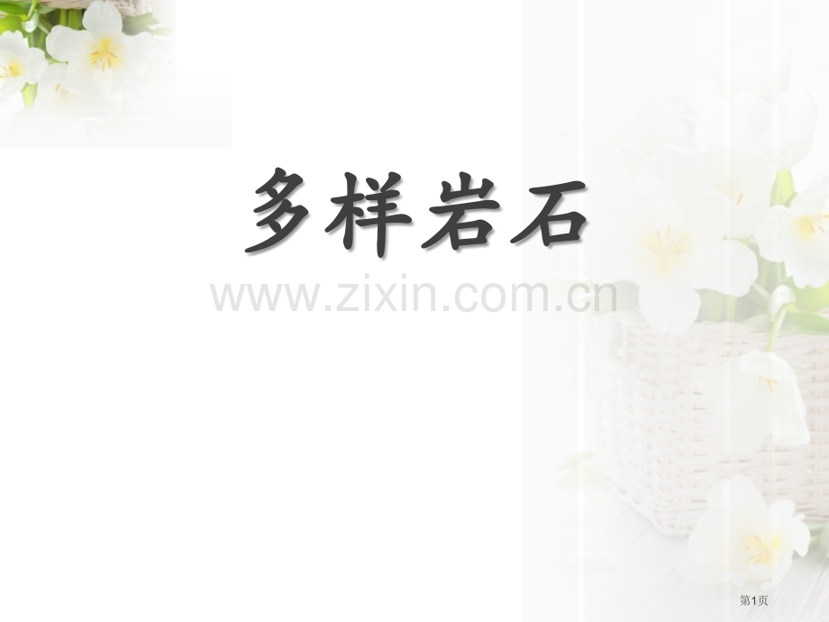 多样的岩石蓝色的地球省公开课一等奖新名师优质课比赛一等奖课件.pptx_第1页