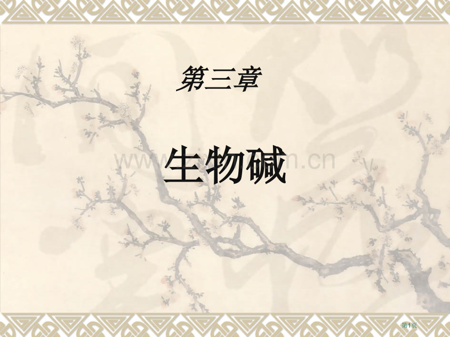 第三章-生物碱省公共课一等奖全国赛课获奖课件.pptx_第1页