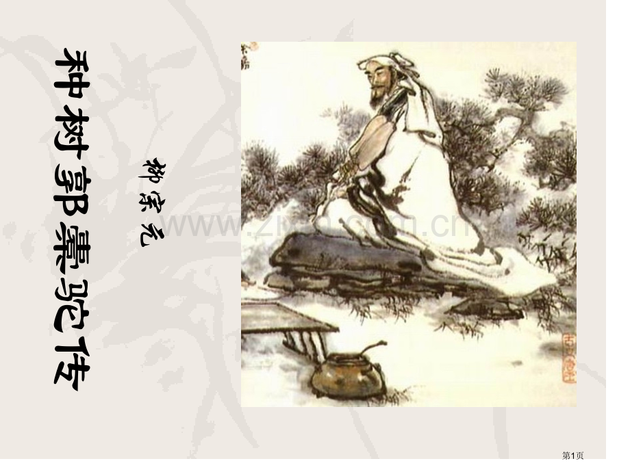 种树郭橐驼传教学用市公开课一等奖百校联赛获奖课件.pptx_第1页
