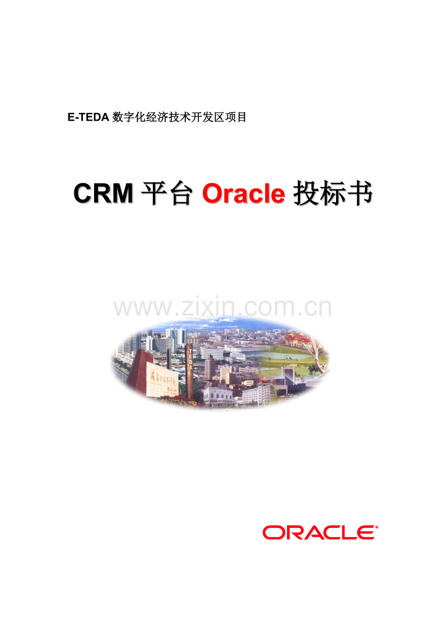 CRM平台Oracle投标文件模板.doc_第1页
