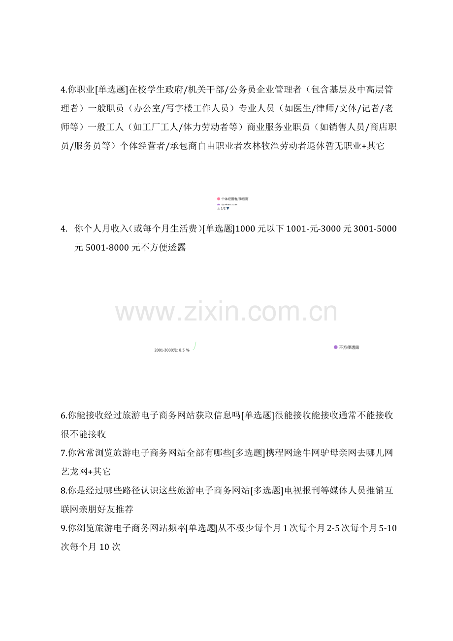 旅游电子商务消费心理与消费行为调查分析报告.docx_第2页