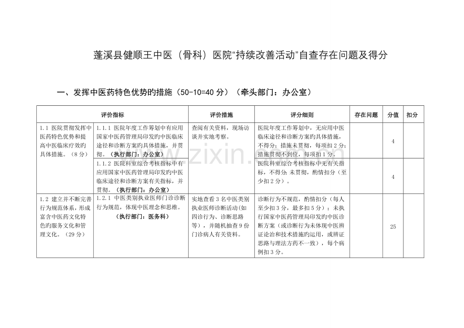 持续改进自查评分实施标准细则.docx_第1页