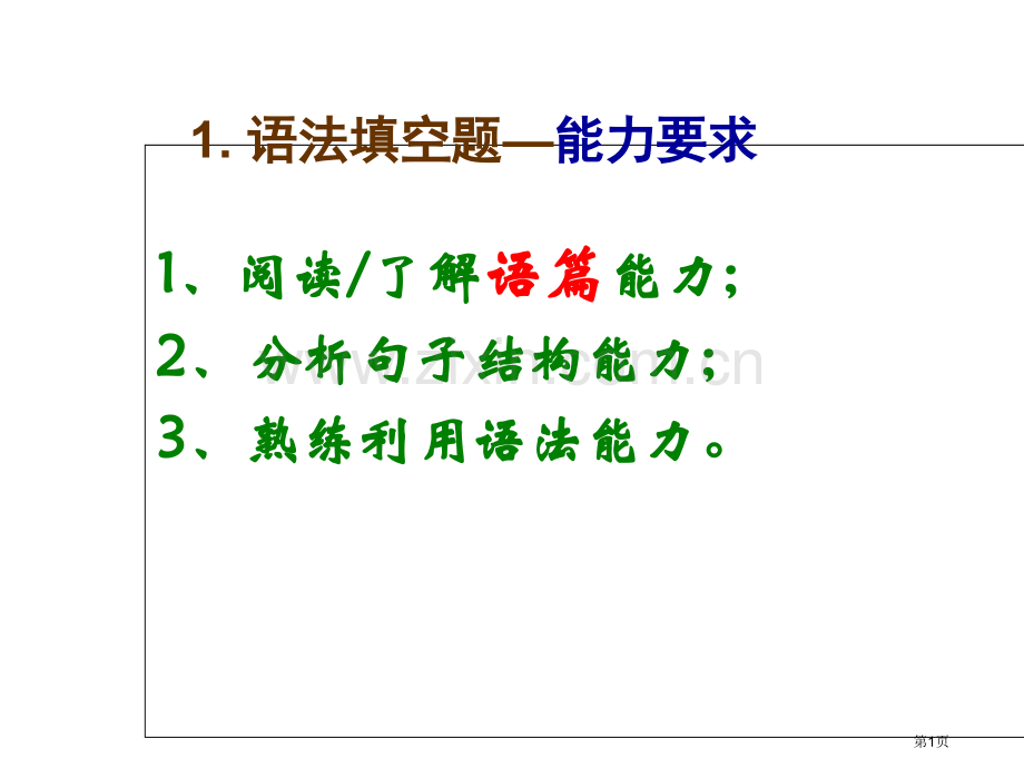 语法填空解题技巧【】省公共课一等奖全国赛课获奖课件.pptx_第1页