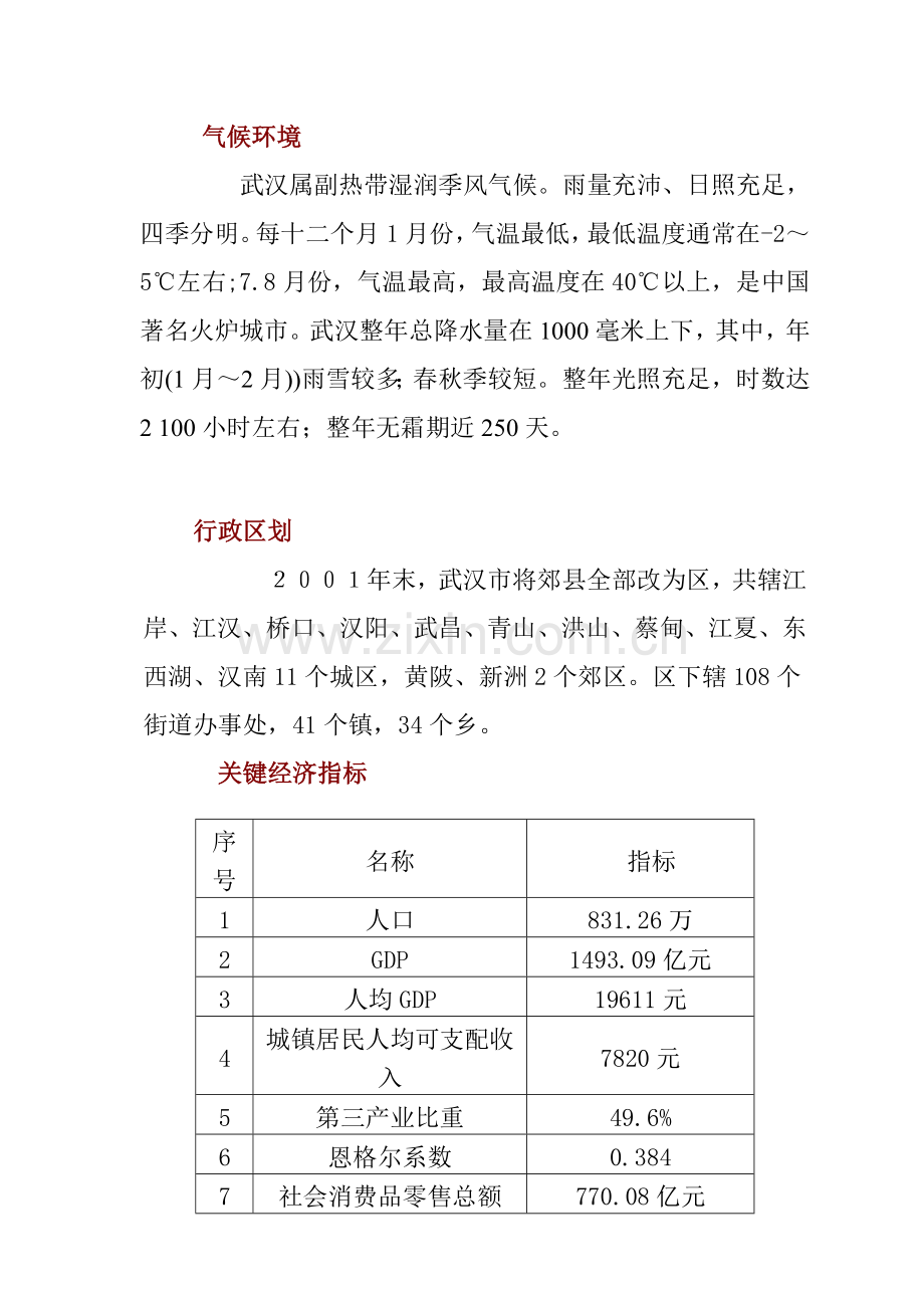 武汉项目前期市场调查报告样本.doc_第2页