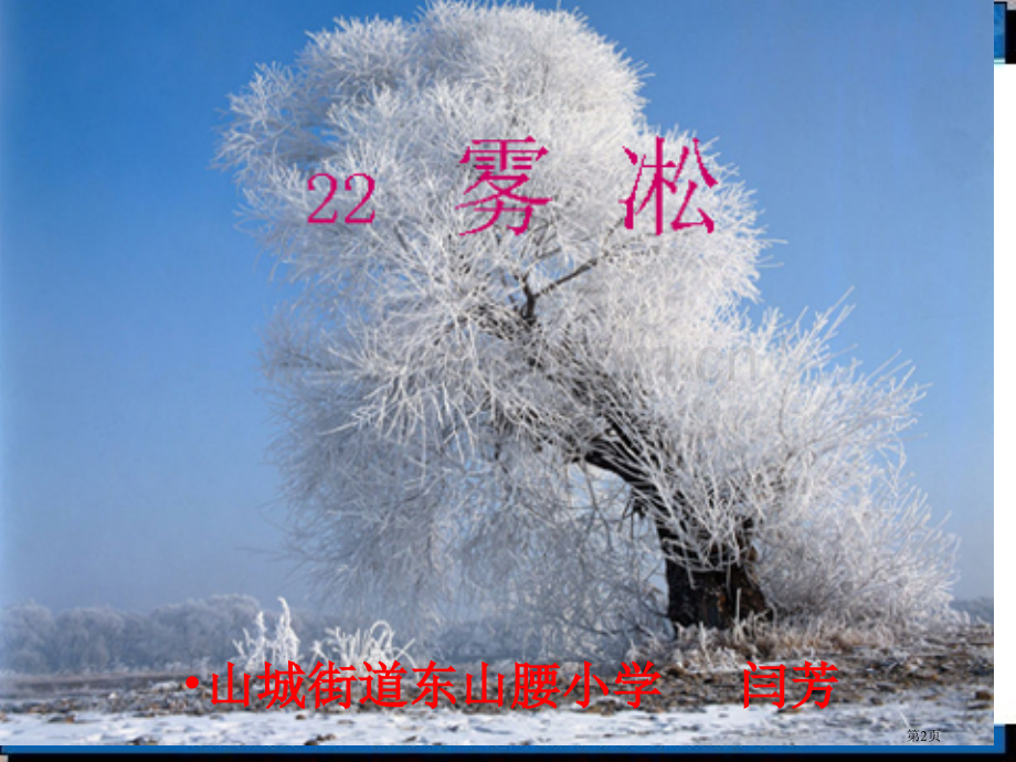 苏教版四年级语文上册雾凇讲义省公共课一等奖全国赛课获奖课件.pptx_第2页