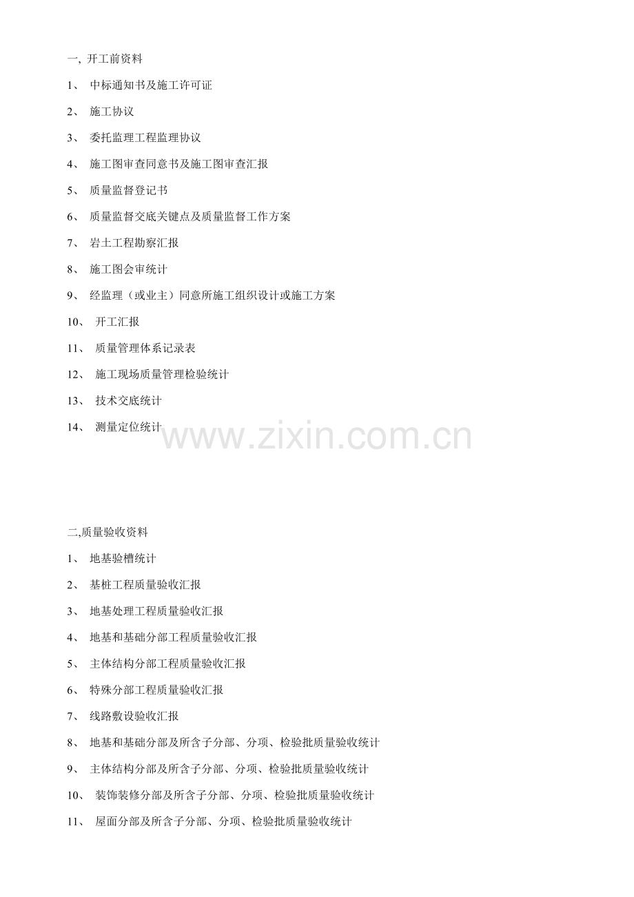 建筑工程资料手册与质检站表模板.doc_第1页