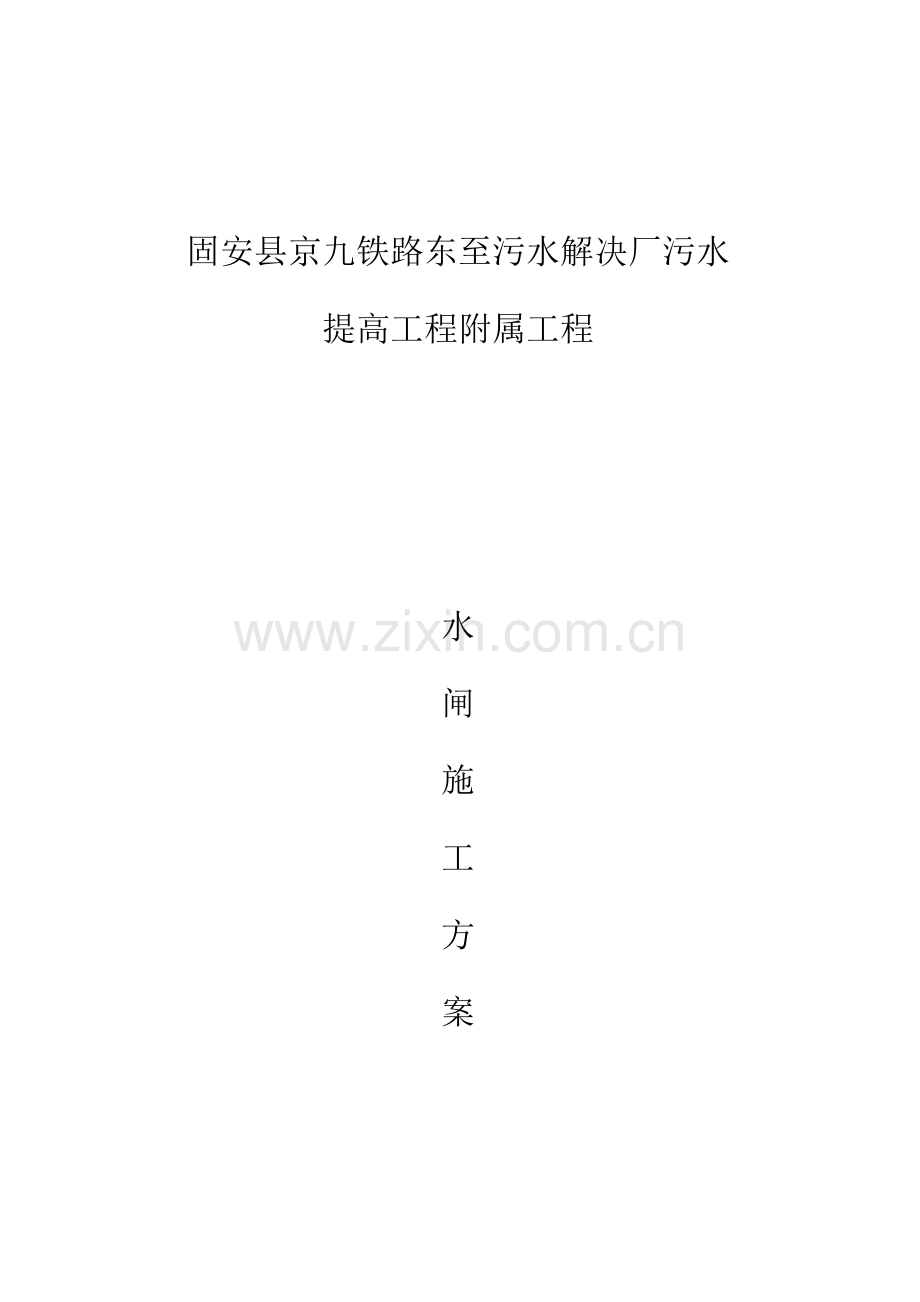 涵闸综合施工专题方案.docx_第1页