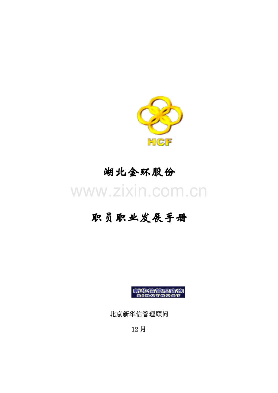 湖北公司员工职业发展手册模板.doc_第1页