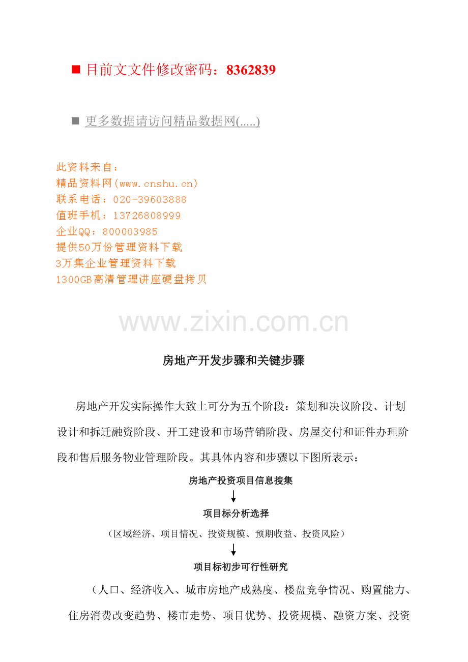 房地产开发流程分析模板.doc_第1页