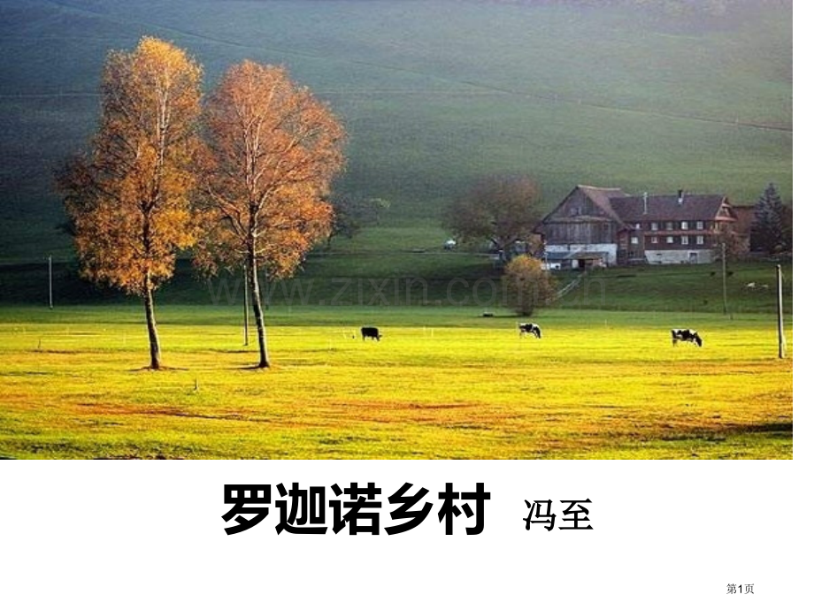 罗迦诺的乡村省公开课一等奖新名师比赛一等奖课件.pptx_第1页