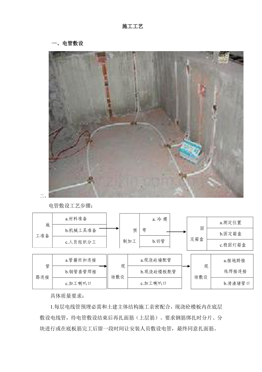 水电安装综合项目施工基本工艺作业流程.doc_第1页