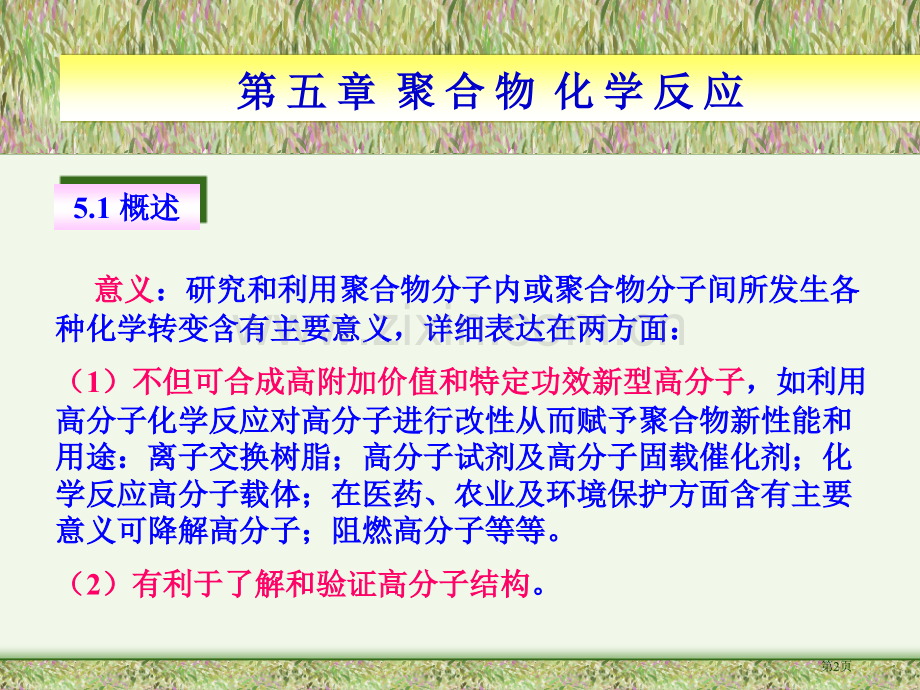 高分子的化学反应省公共课一等奖全国赛课获奖课件.pptx_第2页
