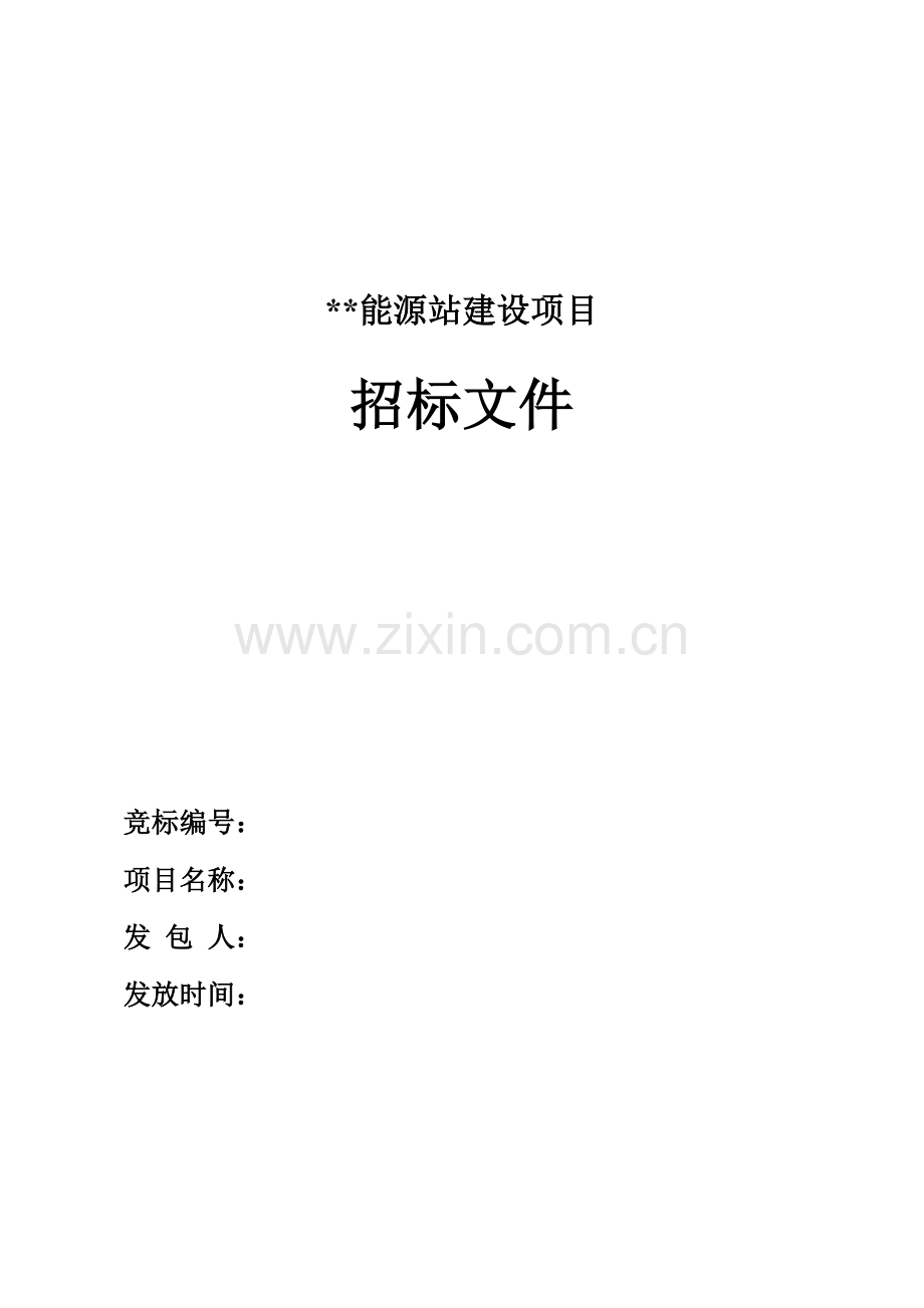 能源站建设项目招标文件模板.doc_第1页