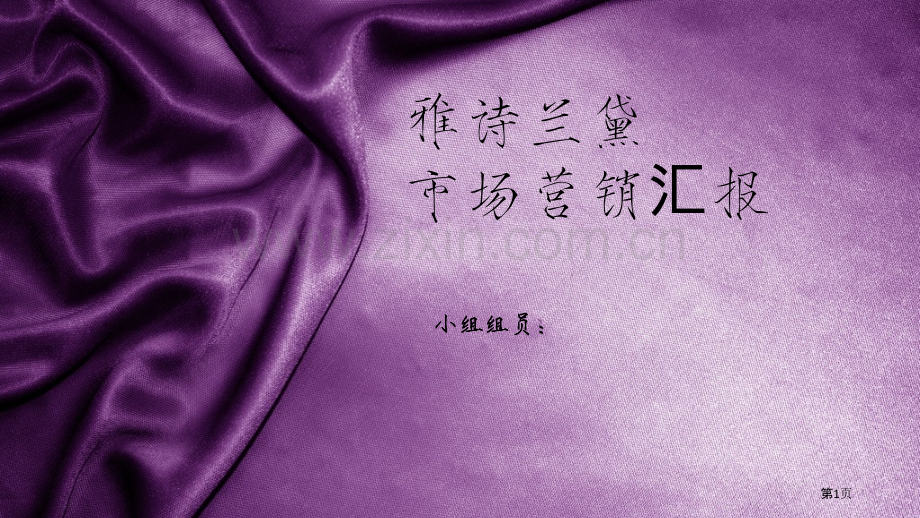 雅诗兰黛市场营销分析市公开课一等奖百校联赛获奖课件.pptx_第1页