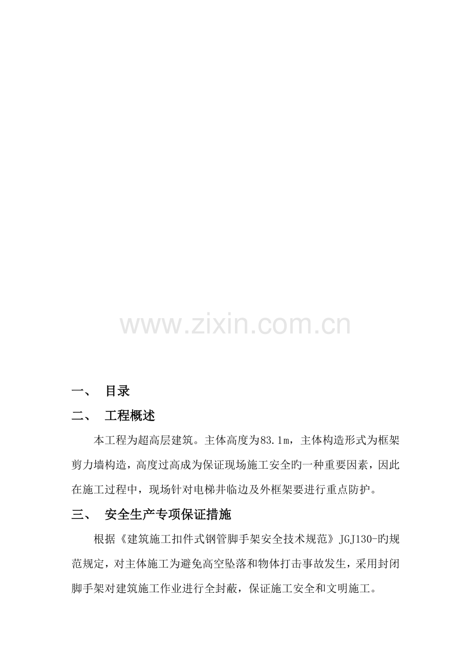 楼主体结构安全防护专项专题方案.docx_第2页