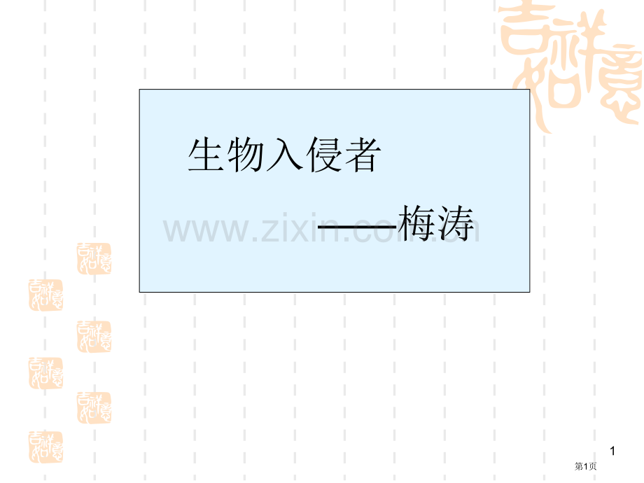 生物入侵者梅涛市公开课一等奖百校联赛特等奖课件.pptx_第1页