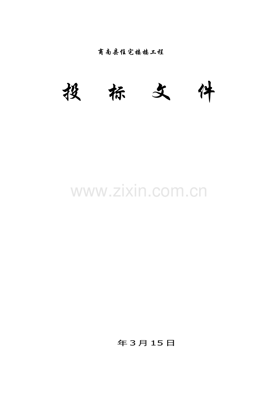 硝基复合肥工程施工招标文件模板.docx_第1页