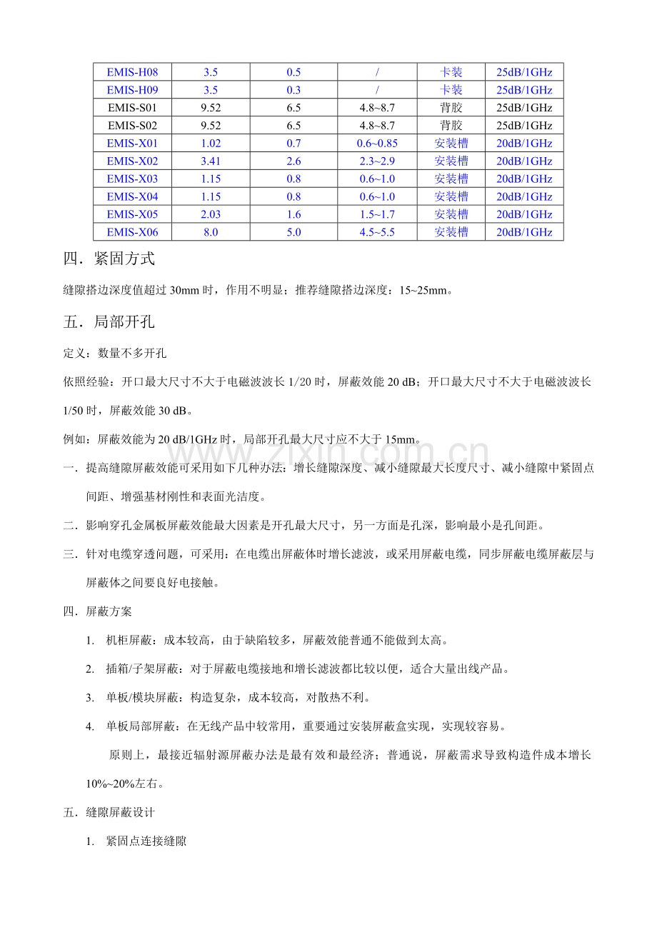 电磁屏蔽性结构设计标准规范.doc_第2页