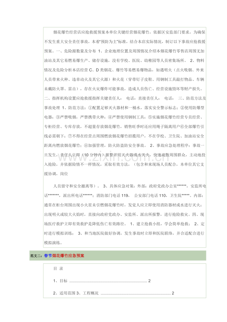烟花爆竹应急专项预案范文.doc_第2页