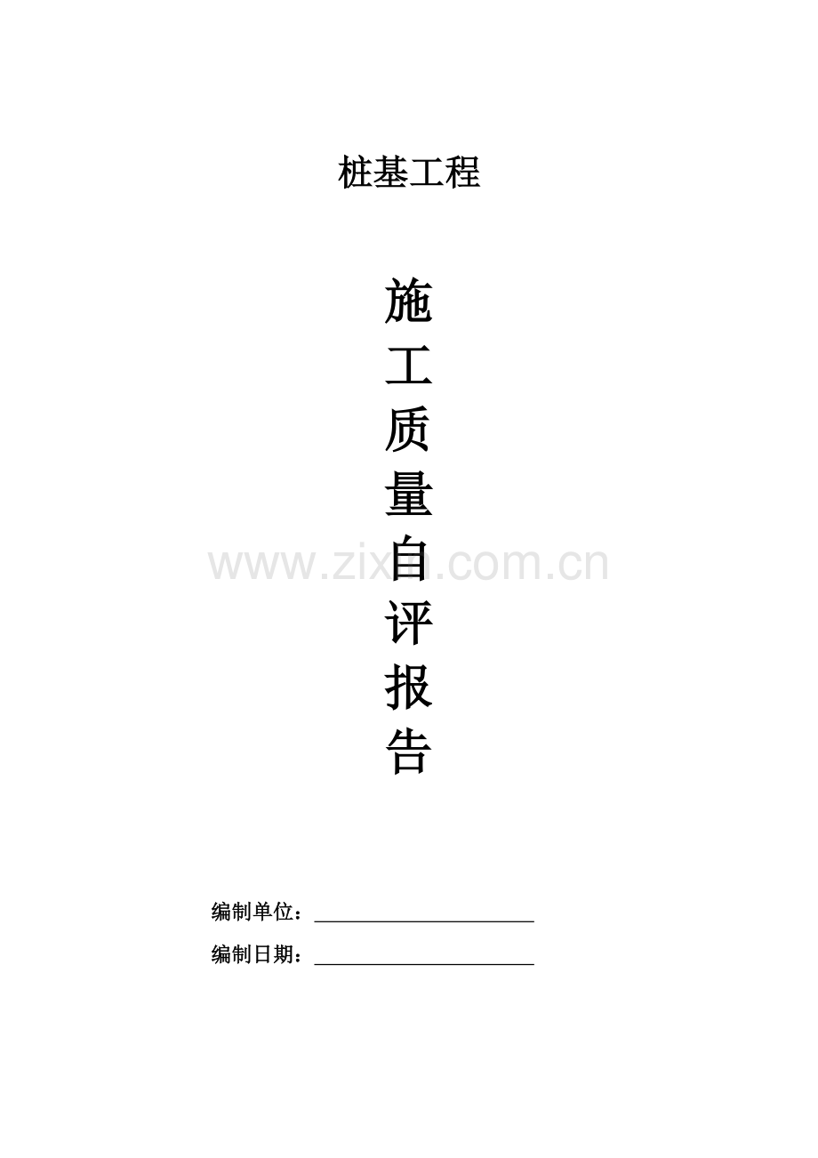 桩基础自我评价报告.doc_第1页