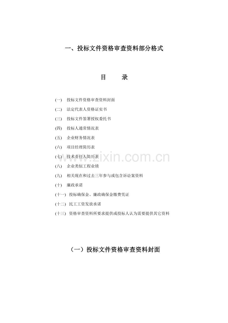 投标文件格式范本模板.doc_第1页