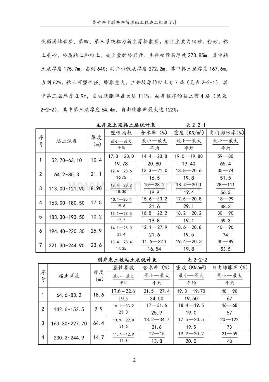 矿井主副井井筒掘砌工程施组设计--大学论文.doc_第2页