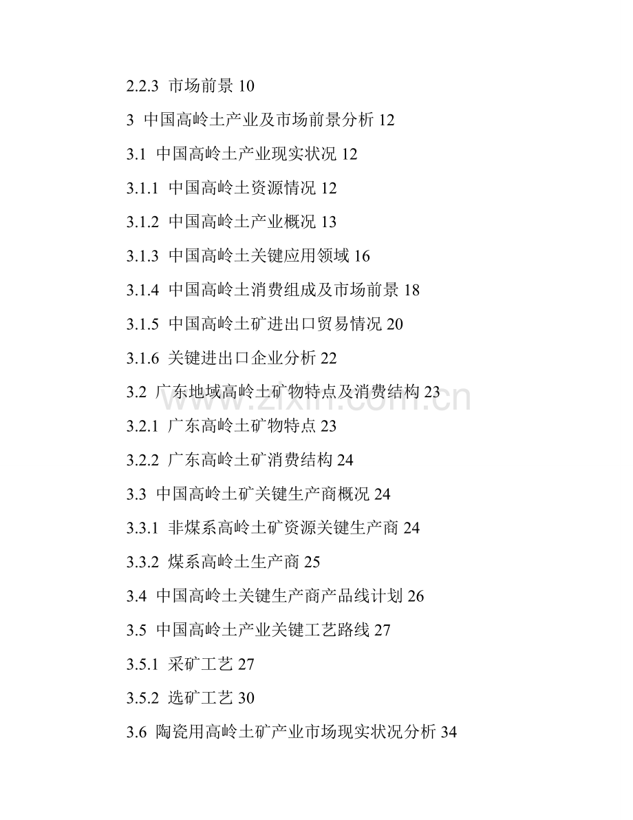 矿业有限公司高岭土产业发展规划研究报告样本.doc_第2页