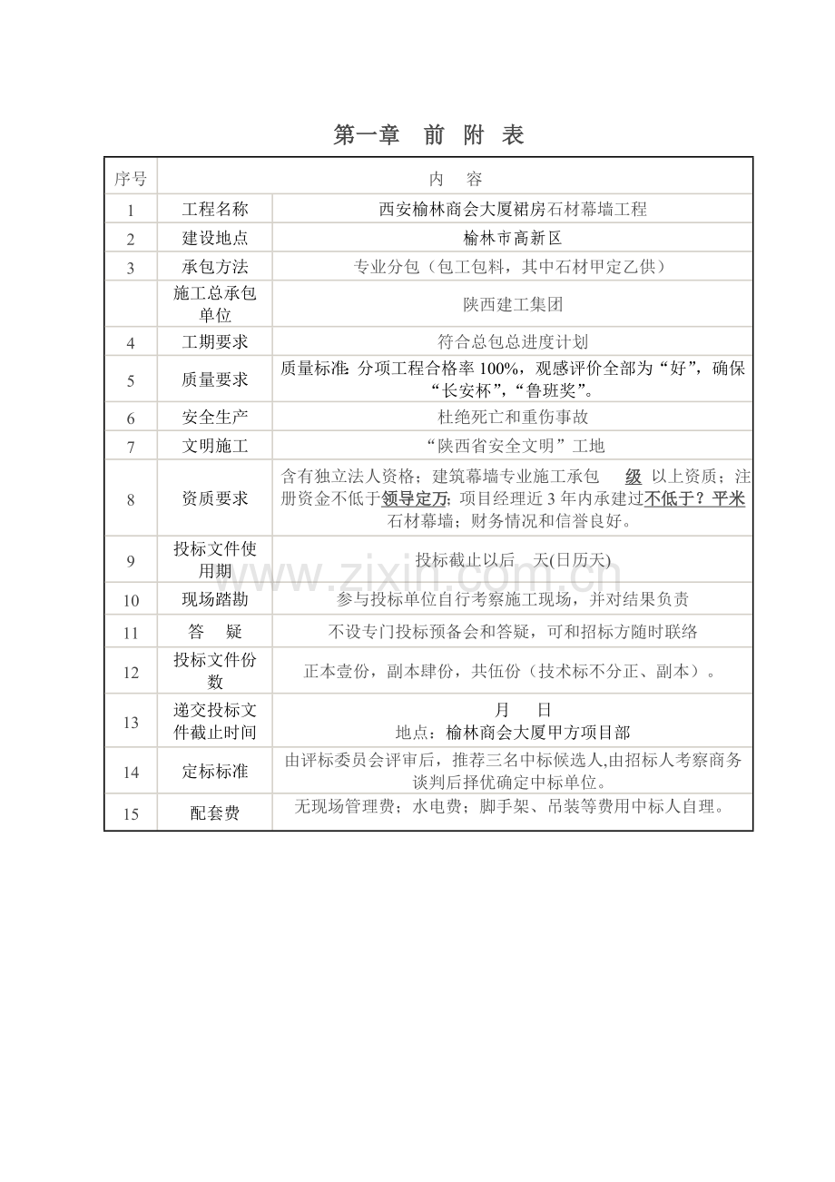 石材幕墙招标文件模板.doc_第2页