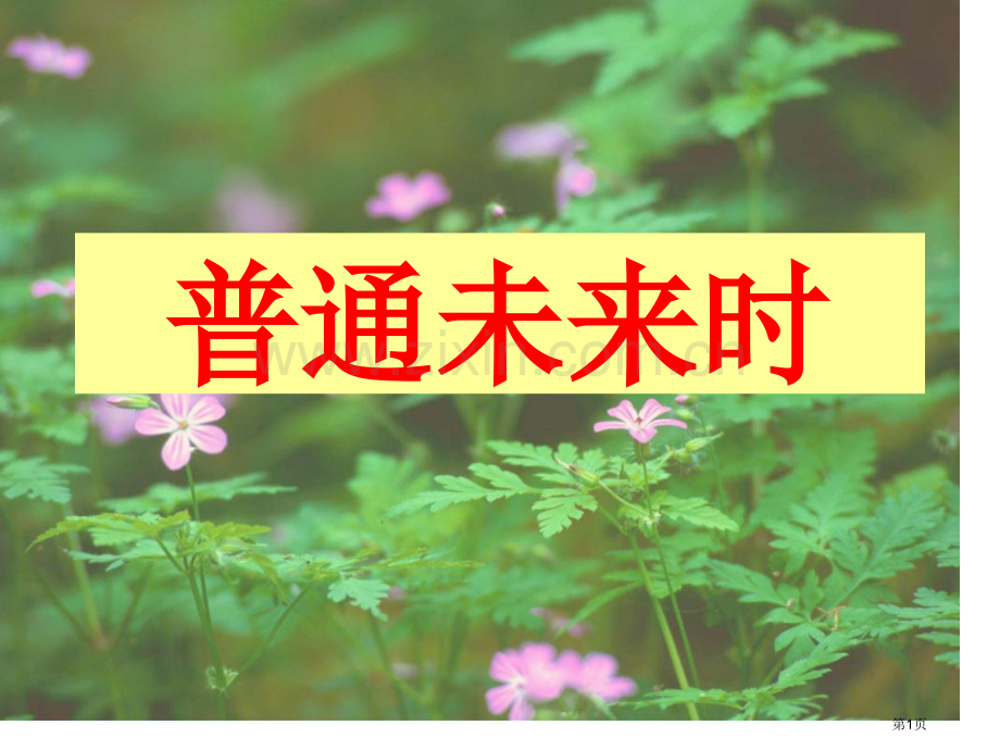 英语般将来时市公开课一等奖百校联赛获奖课件.pptx_第1页