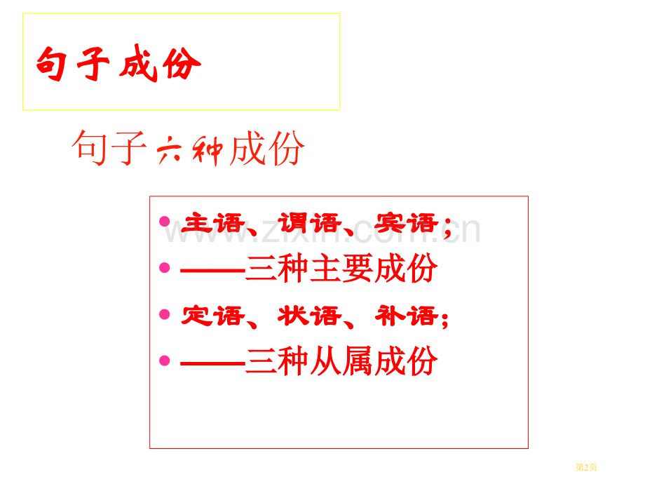 现代汉语语法句子成分省公共课一等奖全国赛课获奖课件.pptx_第2页