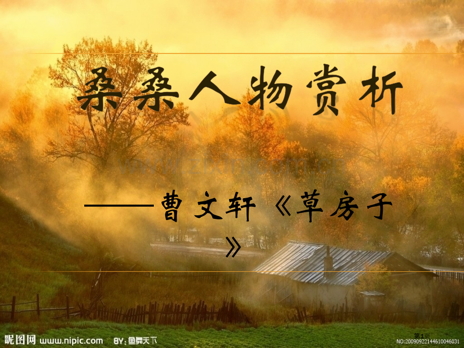 曹文轩草房子人物赏析省公共课一等奖全国赛课获奖课件.pptx_第1页