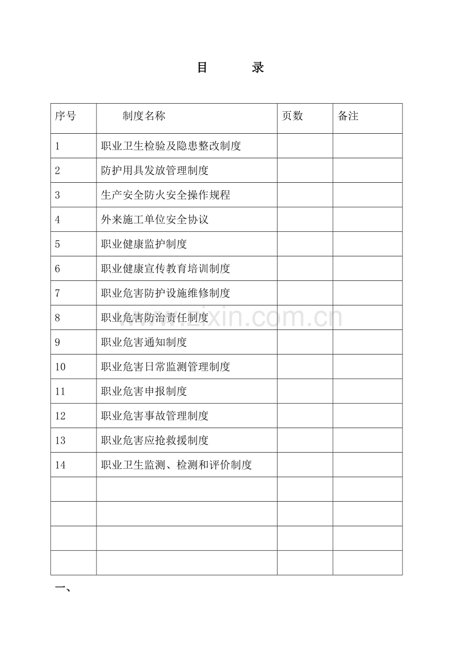 职业卫生制度样本.doc_第1页