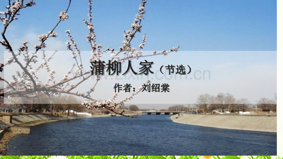 蒲柳人家件省公开课一等奖新名师比赛一等奖课件.pptx_第1页