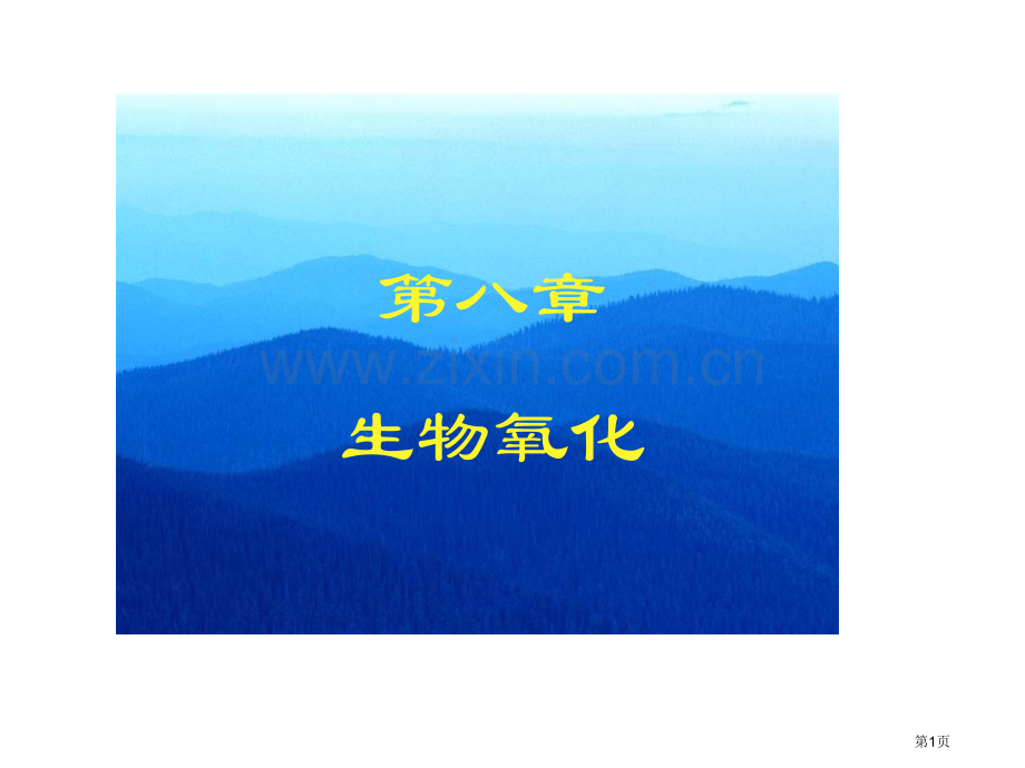 第八章生物氧化省公共课一等奖全国赛课获奖课件.pptx_第1页