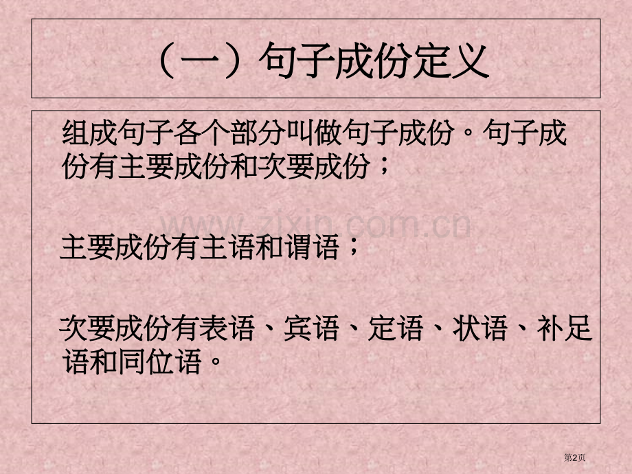 英语英语句子成分和基本结构市公开课一等奖百校联赛获奖课件.pptx_第2页