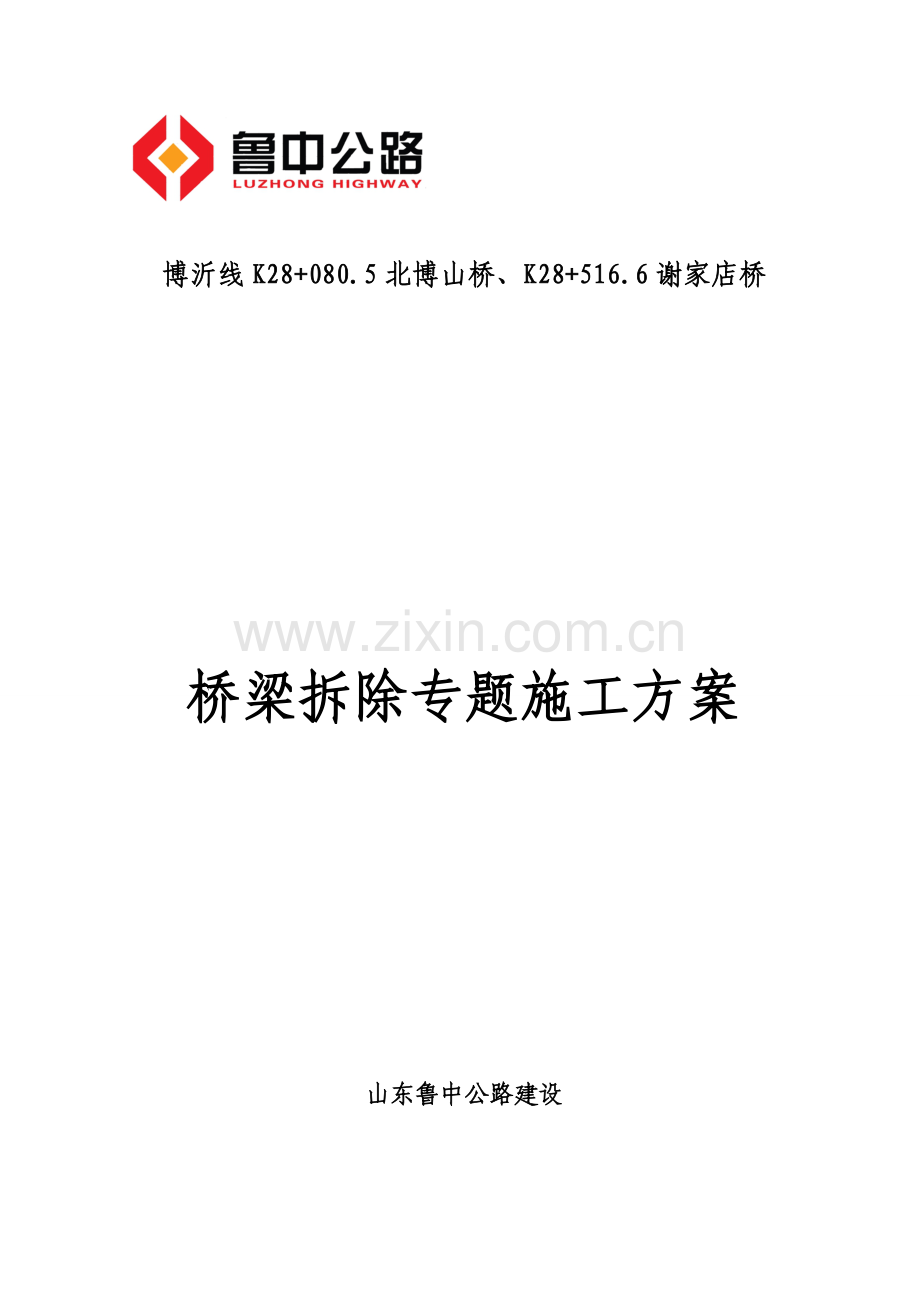 旧桥拆除专项方案.doc_第1页