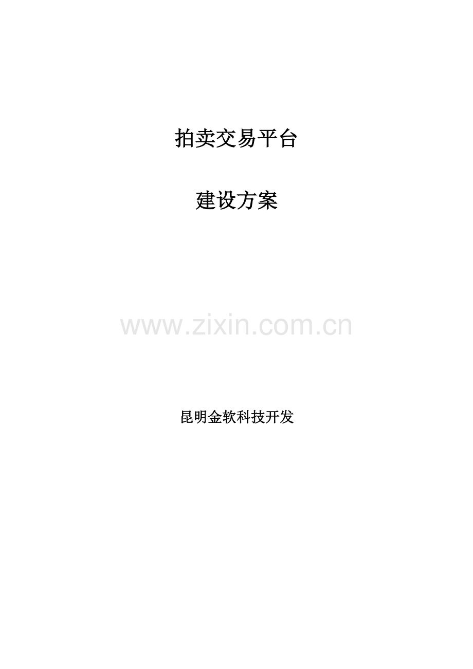 拍卖交易平台建设专项方案.docx_第1页