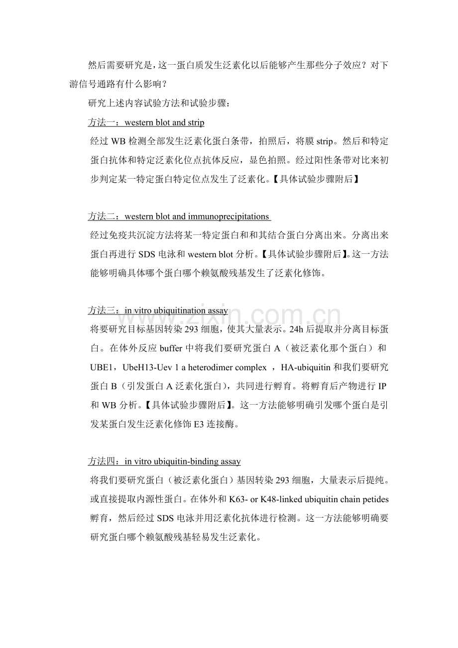 泛素化蛋白检测基础方法.doc_第2页