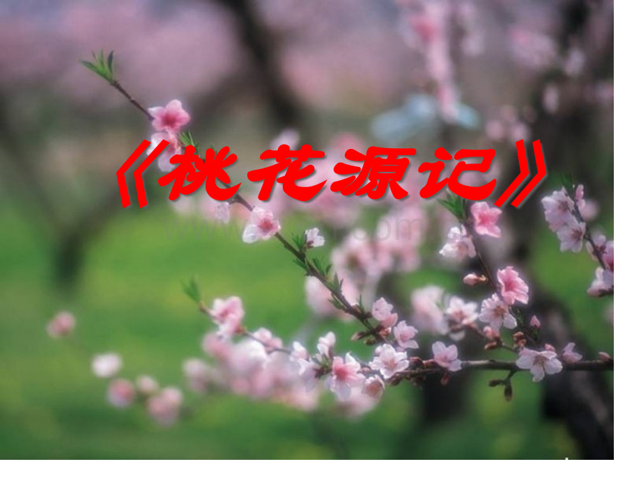 桃花源记省公开课一等奖新名师比赛一等奖课件.pptx_第1页