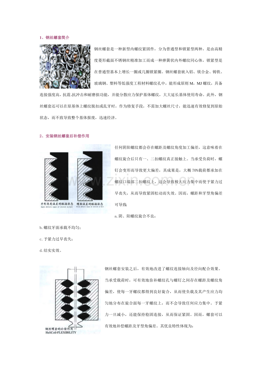 钢丝螺套统一标准.doc_第1页