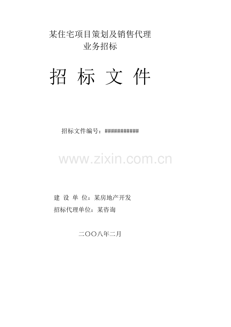 房地产策划及营销代理招标文件模板.doc_第2页