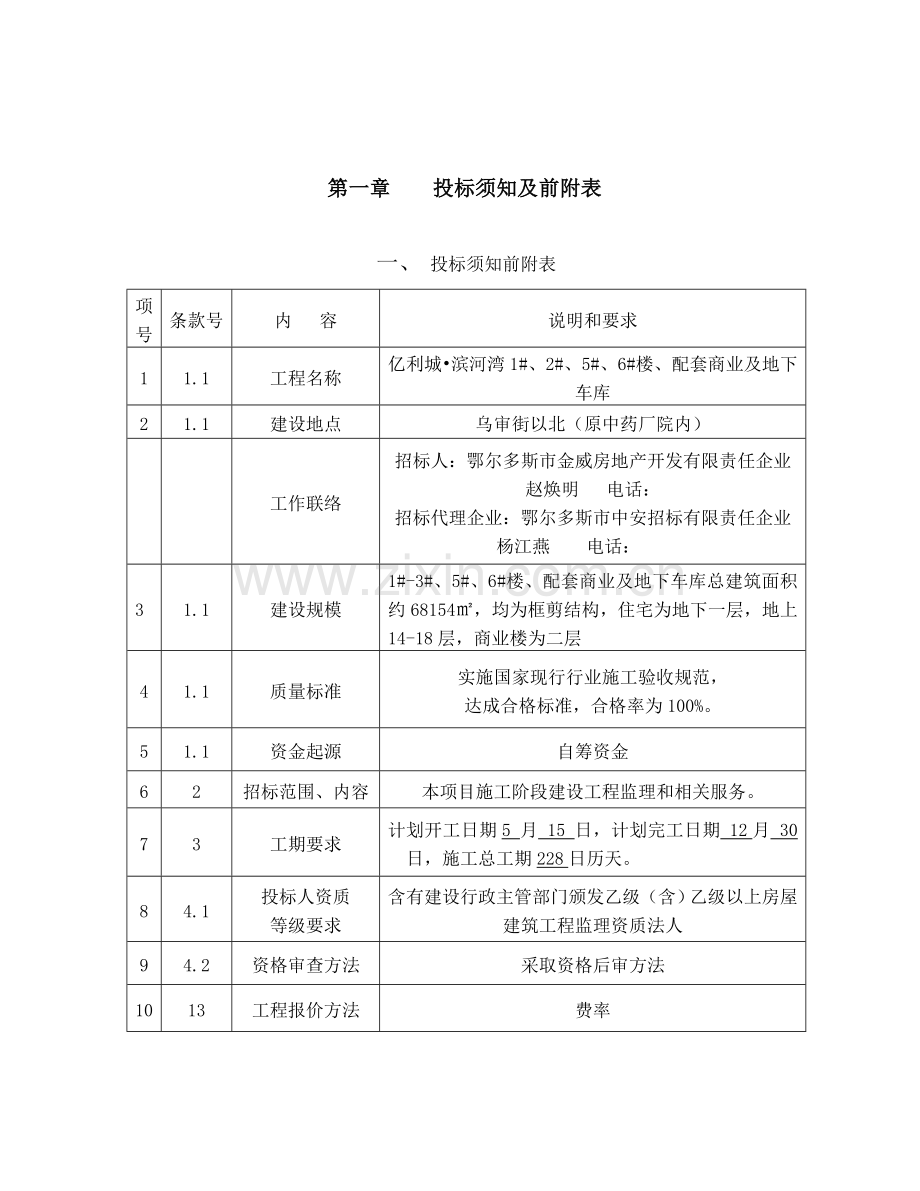 配套商业与地下车库工程监理招标文件模板.doc_第2页