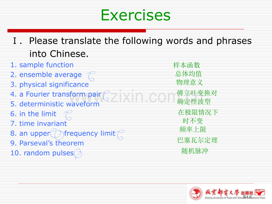 通信和电子信息科技英语总省公共课一等奖全国赛课获奖课件.pptx_第1页