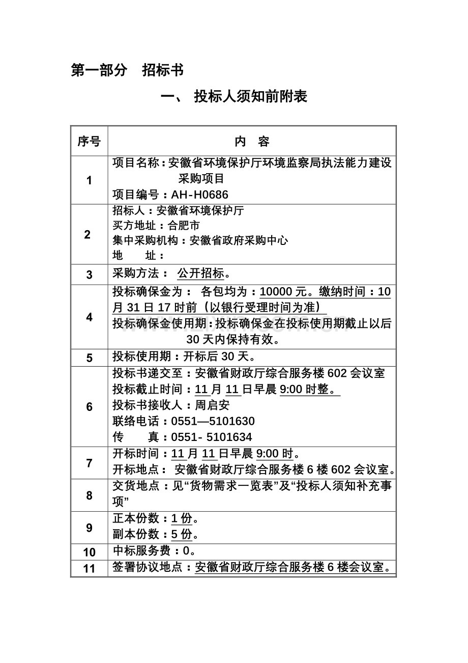 执法能力建设设备采购项目招标文件模板.doc_第2页
