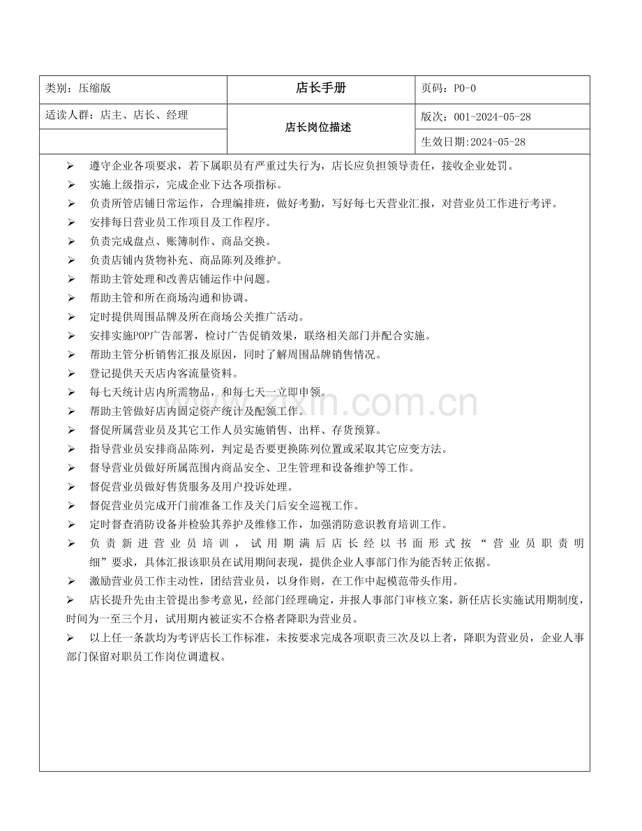 服装专卖店店长手册模板.doc_第2页