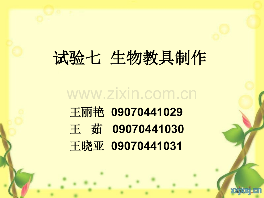 生物教具制作市公开课一等奖百校联赛获奖课件.pptx_第1页