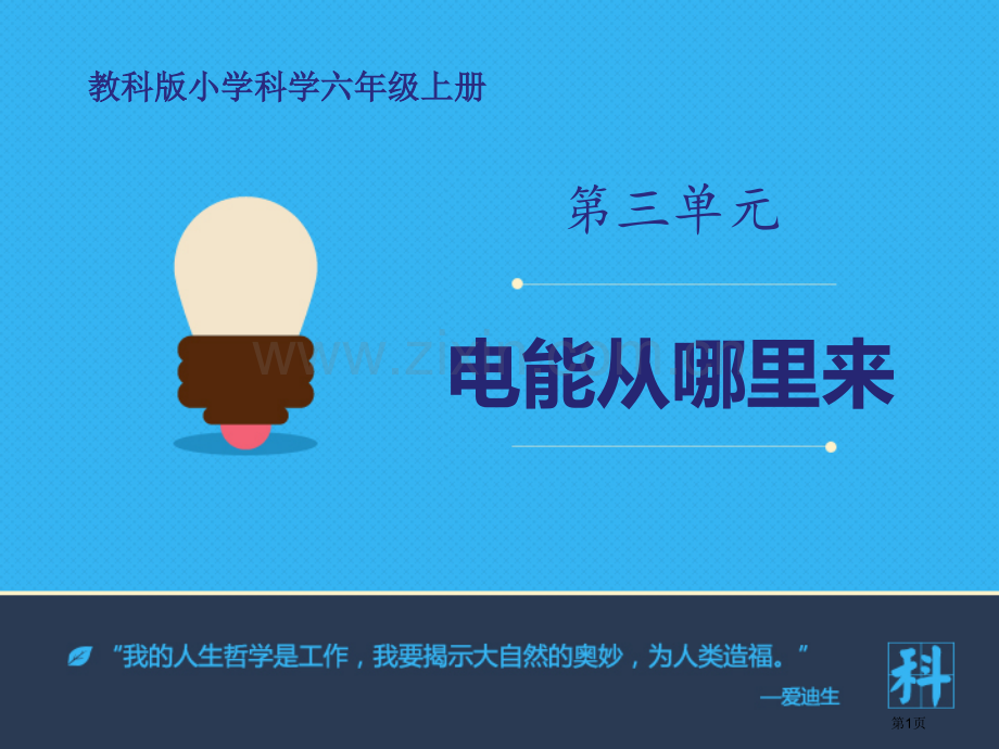 电能从哪里来能量教学课件省公开课一等奖新名师比赛一等奖课件.pptx_第1页