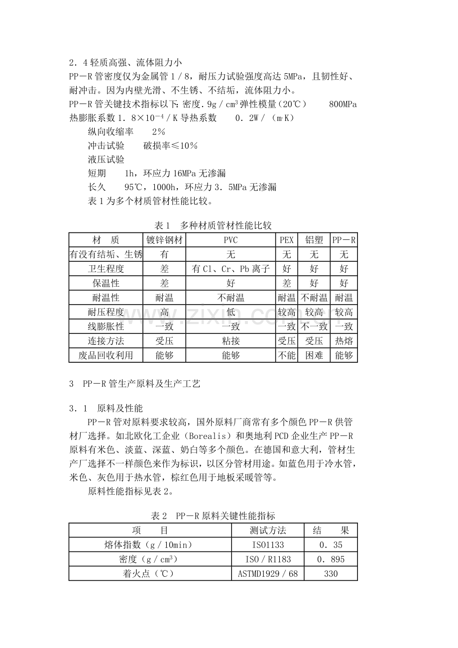 聚丙烯管(PPR管)生产工艺模板.doc_第2页
