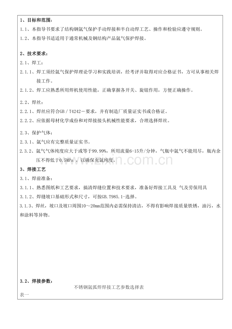 氩弧焊作业标准指导书.doc_第2页